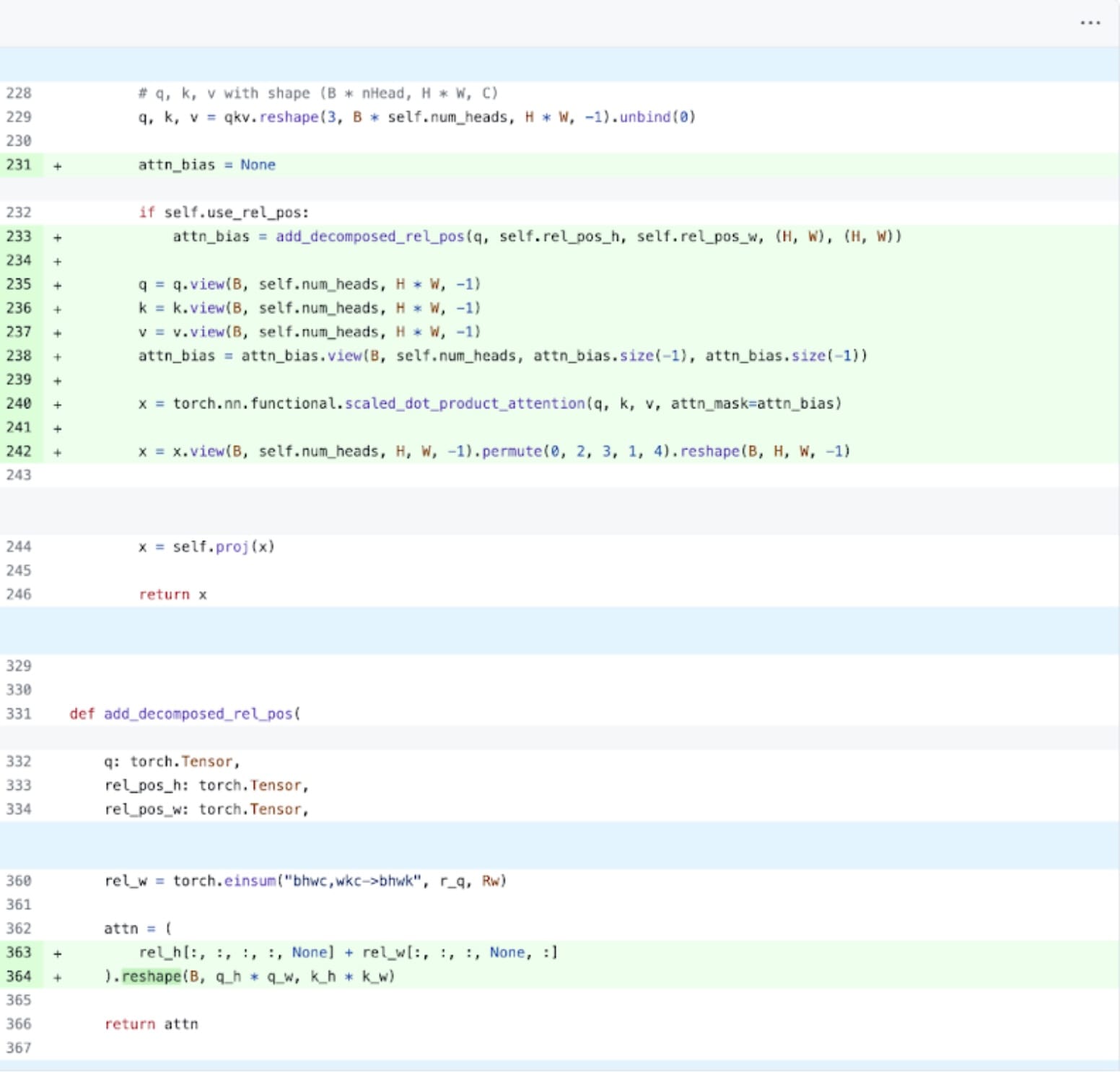 PyTorch native attention implementation