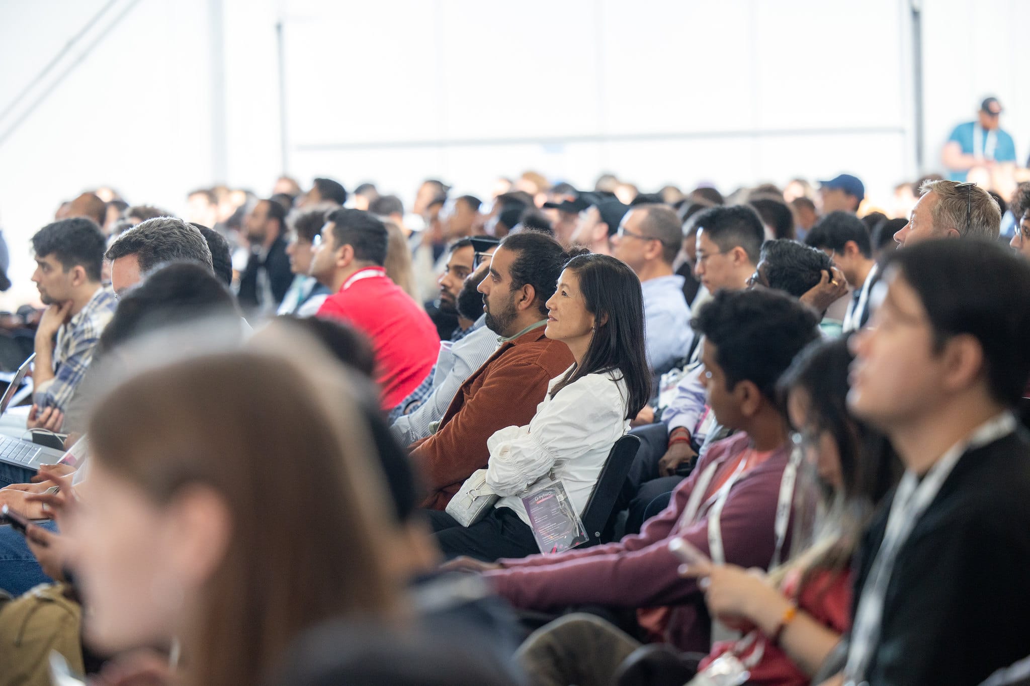 People watching an event